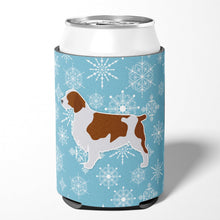 Load image into Gallery viewer, Winter Snowflake Welsh Springer Spaniel Can or Bottle Hugger BB3500CC