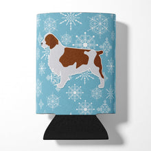 Load image into Gallery viewer, Winter Snowflake Welsh Springer Spaniel Can or Bottle Hugger BB3500CC