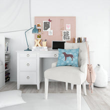 Load image into Gallery viewer, Winter Snowflake American Water Spaniel Throw Pillow - 14x14 Decorative Pillow – Art for Your Home &amp; Patio BB3501PW1414