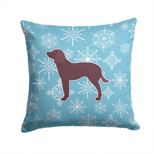 Load image into Gallery viewer, Winter Snowflake American Water Spaniel Throw Pillow - 14x14 Decorative Pillow – Art for Your Home &amp; Patio BB3501PW1414