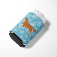 Load image into Gallery viewer, Winter Snowflake Golden Retriever Can or Bottle Hugger BB3504CC