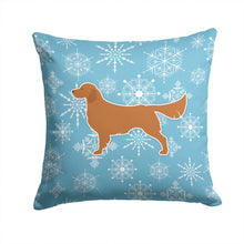 Load image into Gallery viewer, Winter Snowflake Golden Retriever Throw Pillow - 14x14 Decorative Pillow – Art for Your Home &amp; Patio BB3504PW1414