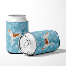 Load image into Gallery viewer, Winter Snowflake Greyhound Can or Bottle Hugger BB3505CC