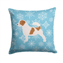 Load image into Gallery viewer, Winter Snowflake Jack Russell Terrier Throw Pillow - 14x14 Decorative Pillow – Art for Your Home &amp; Patio BB3507PW1414