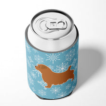 Load image into Gallery viewer, Winter Snowflake Norfolk Terrier Can or Bottle Hugger BB3509CC