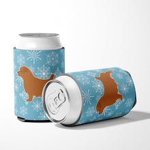 Load image into Gallery viewer, Winter Snowflake Norfolk Terrier Can or Bottle Hugger BB3509CC