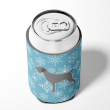 Load image into Gallery viewer, Winter Snowflake German Wirehaired Pointer Can or Bottle Hugger BB3511CC