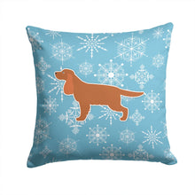 Load image into Gallery viewer, Winter Snowflake English Cocker Spaniel Throw Pillow - 14x14 Decorative Pillow – Art for Your Home &amp; Patio BB3512PW1414