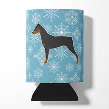 Load image into Gallery viewer, Winter Snowflake German Pinscher Can or Bottle Hugger BB3513CC