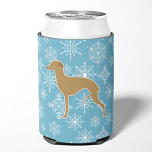 Load image into Gallery viewer, Winter Snowflake Italian Greyhound Can or Bottle Hugger BB3514CC