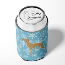 Load image into Gallery viewer, Winter Snowflake Italian Greyhound Can or Bottle Hugger BB3514CC