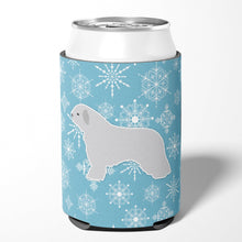 Load image into Gallery viewer, Winter Snowflake Spanish Water Dog Can or Bottle Hugger BB3515CC