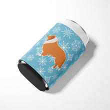 Load image into Gallery viewer, Winter Snowflake Collie Can or Bottle Hugger BB3516CC