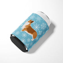 Load image into Gallery viewer, Winter Snowflake Corgi Can or Bottle Hugger BB3520CC