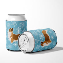 Load image into Gallery viewer, Winter Snowflake Corgi Can or Bottle Hugger BB3520CC