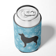 Load image into Gallery viewer, Winter Snowflake Croatian Sheepdog Can or Bottle Hugger BB3521CC