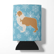 Load image into Gallery viewer, Winter Snowflake Red Border Collie Can or Bottle Hugger BB3522CC