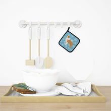 Load image into Gallery viewer, Winter Snowflake Red Border Collie Pot Holders - Set of 2 - Heat-Resistant Kitchen Essentials BB3522PTHD