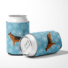 Load image into Gallery viewer, Winter Snowflake German Shepherd Can or Bottle Hugger BB3524CC