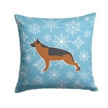 Load image into Gallery viewer, Winter Snowflake German Shepherd Throw Pillow - 14x14 Decorative Pillow – Art for Your Home &amp; Patio BB3524PW1414