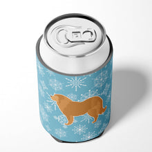 Load image into Gallery viewer, Winter Snowflake Caucasian Shepherd Dog Can or Bottle Hugger BB3525CC