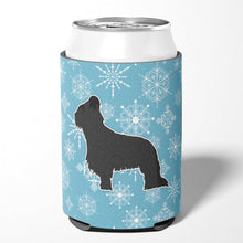 Load image into Gallery viewer, Winter Snowflake Briard Can or Bottle Hugger BB3526CC