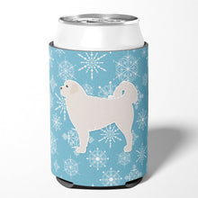 Load image into Gallery viewer, Winter Snowflake Polish Tatra Sheepdog Can or Bottle Hugger BB3527CC