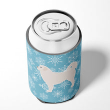 Load image into Gallery viewer, Winter Snowflake Polish Tatra Sheepdog Can or Bottle Hugger BB3527CC