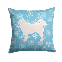 Load image into Gallery viewer, Winter Snowflake Polish Tatra Sheepdog Throw Pillow - 14x14 Decorative Pillow – Art for Your Home &amp; Patio BB3527PW1414