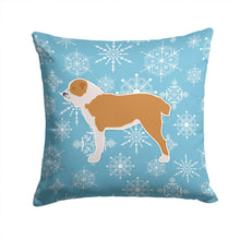 Load image into Gallery viewer, Winter Snowflake Central Asian Shepherd Dog Throw Pillow - 14x14 Decorative Pillow – Art for Your Home &amp; Patio BB3528PW1414