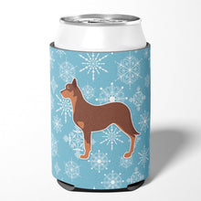 Load image into Gallery viewer, Winter Snowflake Australian Kelpie Dog Can or Bottle Hugger BB3529CC