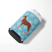 Load image into Gallery viewer, Winter Snowflake Australian Kelpie Dog Can or Bottle Hugger BB3529CC