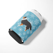 Load image into Gallery viewer, Winter Snowflake Sheltie/Shetland Sheepdog Can or Bottle Hugger BB3530CC