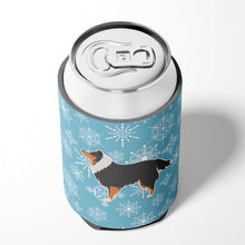 Load image into Gallery viewer, Winter Snowflake Sheltie/Shetland Sheepdog Can or Bottle Hugger BB3530CC