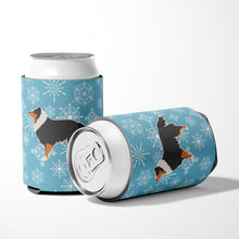 Load image into Gallery viewer, Winter Snowflake Sheltie/Shetland Sheepdog Can or Bottle Hugger BB3530CC