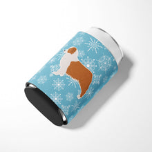 Load image into Gallery viewer, Winter Snowflake Australian Shepherd Dog Can or Bottle Hugger BB3533CC