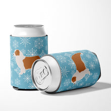 Load image into Gallery viewer, Winter Snowflake Australian Shepherd Dog Can or Bottle Hugger BB3533CC