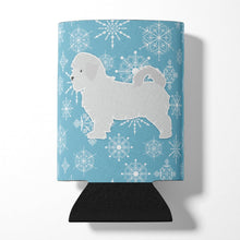 Load image into Gallery viewer, Winter Snowflake Maltese Can or Bottle Hugger BB3536CC