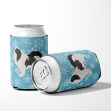 Load image into Gallery viewer, Winter Snowflake Japanese Chin Can or Bottle Hugger BB3537CC