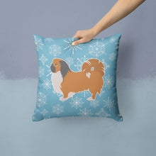 Load image into Gallery viewer, Winter Snowflake Pekingese Throw Pillow - 14x14 Decorative Pillow – Art for Your Home &amp; Patio BB3538PW1414