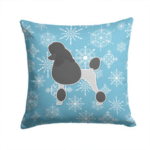 Load image into Gallery viewer, Winter Snowflake Poodle Throw Pillow - 14x14 Decorative Pillow – Art for Your Home &amp; Patio BB3539PW1414