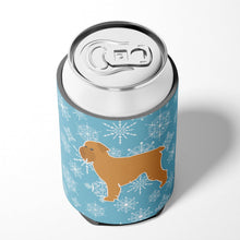 Load image into Gallery viewer, Winter Snowflake Brussels Griffon Can or Bottle Hugger BB3540CC