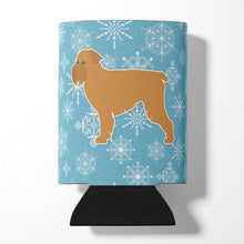 Load image into Gallery viewer, Winter Snowflake Brussels Griffon Can or Bottle Hugger BB3540CC