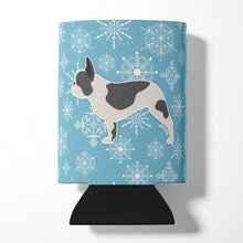 Load image into Gallery viewer, Winter Snowflake French Bulldog Can or Bottle Hugger BB3541CC
