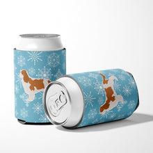 Load image into Gallery viewer, Winter Snowflake Cavalier King Charles Spaniel Can or Bottle Hugger BB3549CC