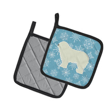 Load image into Gallery viewer, Winter Snowflake Komondor Pot Holders - Set of 2 - Heat-Resistant Kitchen Essentials BB3555PTHD