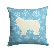 Load image into Gallery viewer, Winter Snowflake Komondor Throw Pillow - 14x14 Decorative Pillow – Art for Your Home &amp; Patio BB3555PW1414