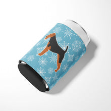 Load image into Gallery viewer, Winter Snowflake Airedale Terrier Can or Bottle Hugger BB3557CC