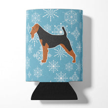 Load image into Gallery viewer, Winter Snowflake Airedale Terrier Can or Bottle Hugger BB3557CC