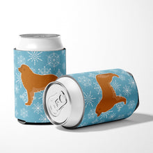Load image into Gallery viewer, Winter Snowflake Leonberger Can or Bottle Hugger BB3558CC